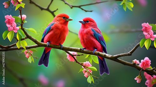 pair of parrots © Merryl