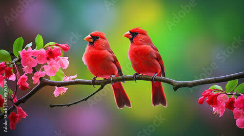 red and green parrot © Merryl