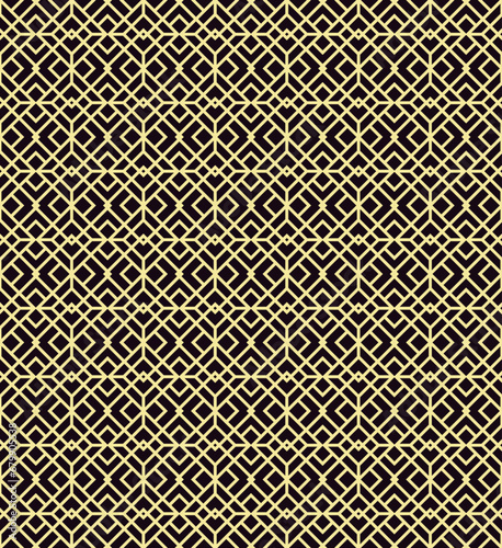 Retro art deco decorative seamless pattern vector image