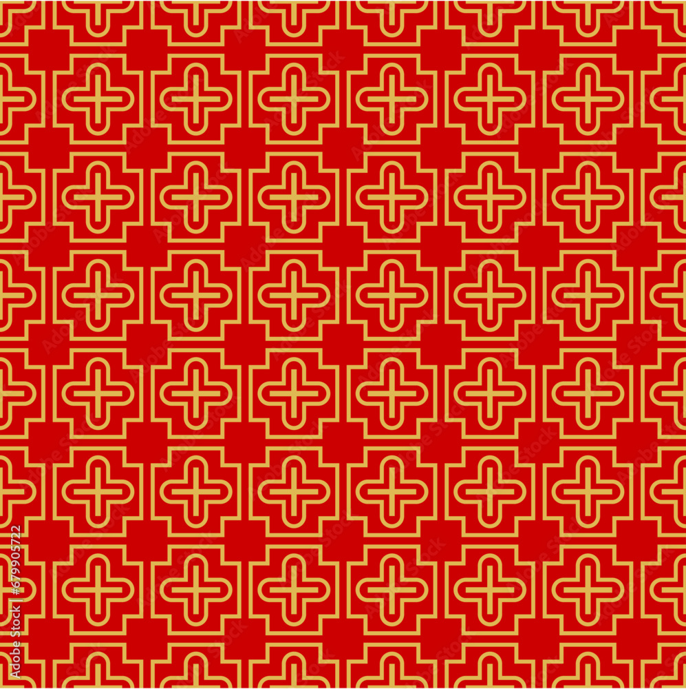 Retro geometric seamless pattern vector image Retro geometric seamless pattern vector image