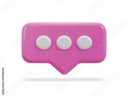 3d speech bubble cheating icon