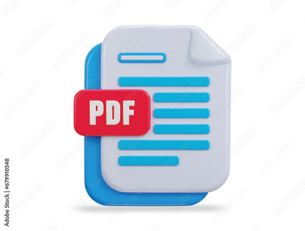 3d file pdf format icon vector illustration 3d file pdf format icon vector illustration