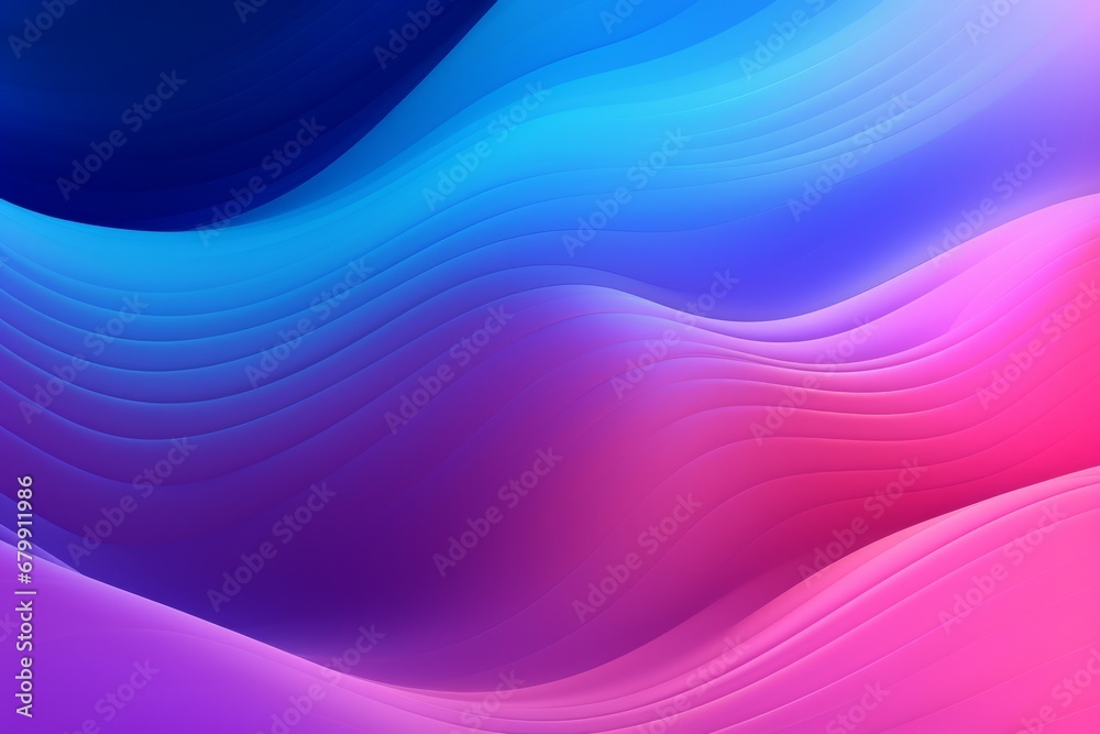 Dynamic 3d airy abstract background. Lit dynamic waves resembling curtain, deep folds texture with neon light effect. Beautiful wavy luminescent pattern, dark creases structure, neon energy movement