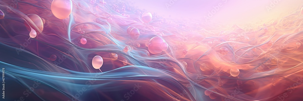 Obraz premium illustration of the human system showing cancer cells, generative AI