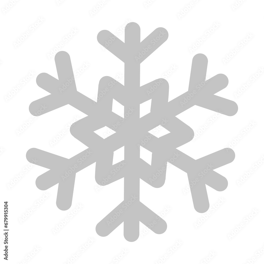 Copos de nieve ilustrados sin fondo gris Copos de nieve ilustrados sin fondo gris