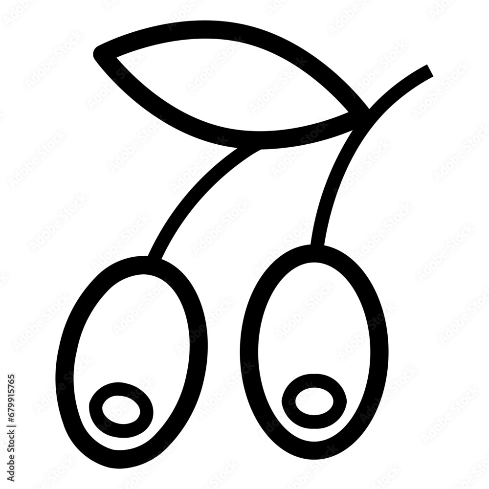 olive fruit icon illustration olive fruit icon illustration