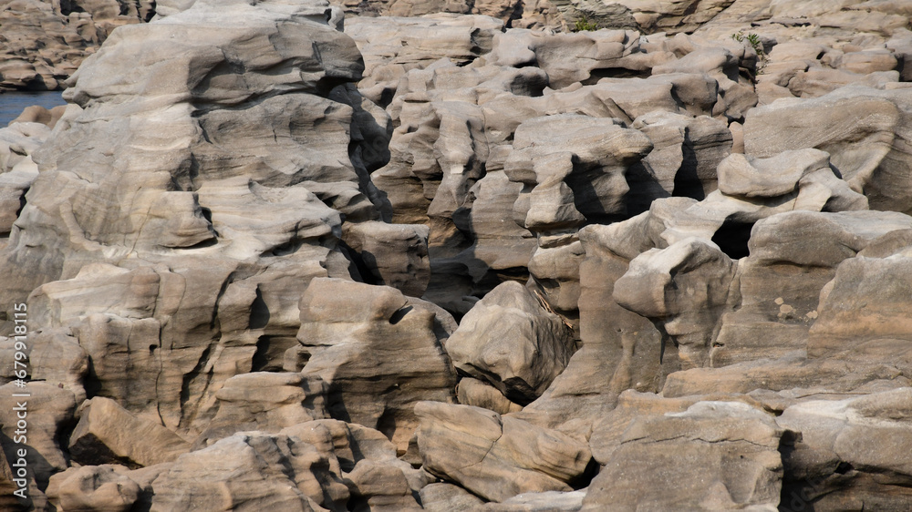 human figure carved out of stone naturally cut by water flow human figure carved out of stone naturally cut by water flow