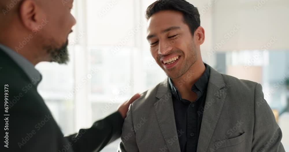 Business men, shaking hands with interview or collaboration in meeting, communication and networking. Working together, discussion and corporate partnership, feedback and hr with handshake and talk Business men, shaking hands with interview or collaboration in meeting, communication and networking. Working together, discussion and corporate partnership, feedback and hr with handshake and talk