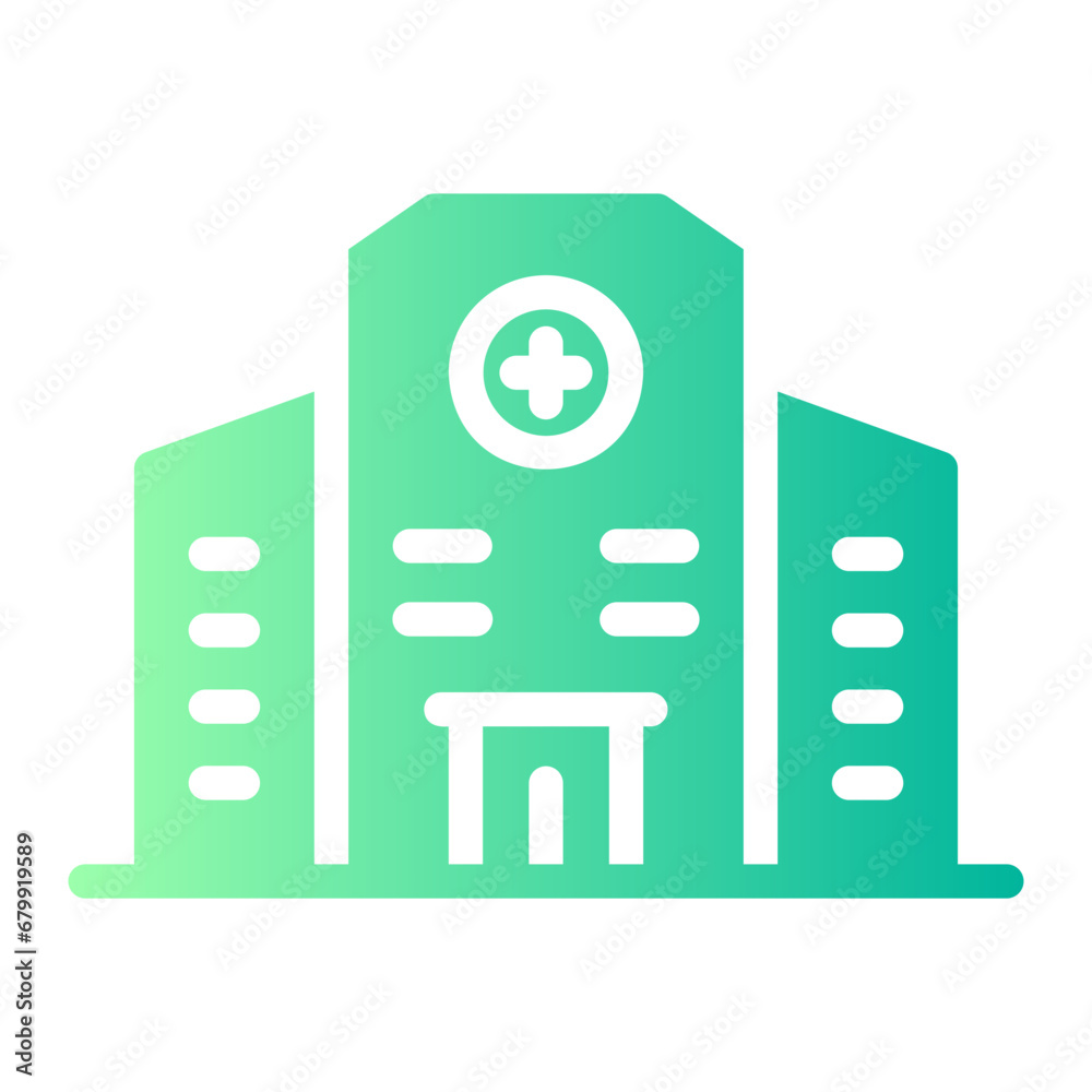 hospital Gradient icon hospital Gradient icon