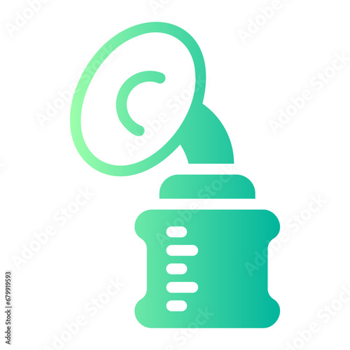 breast pump Gradient icon