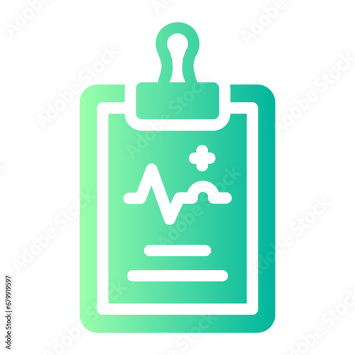 medical report Gradient icon