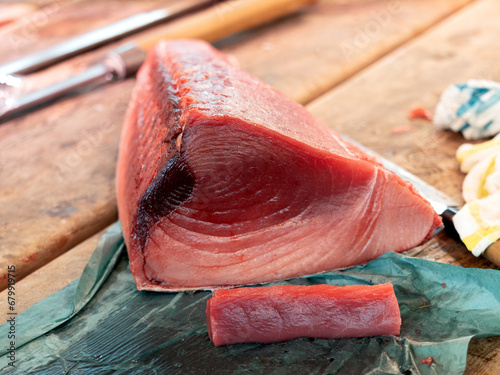 Obraz na płótnie マグロの切り身