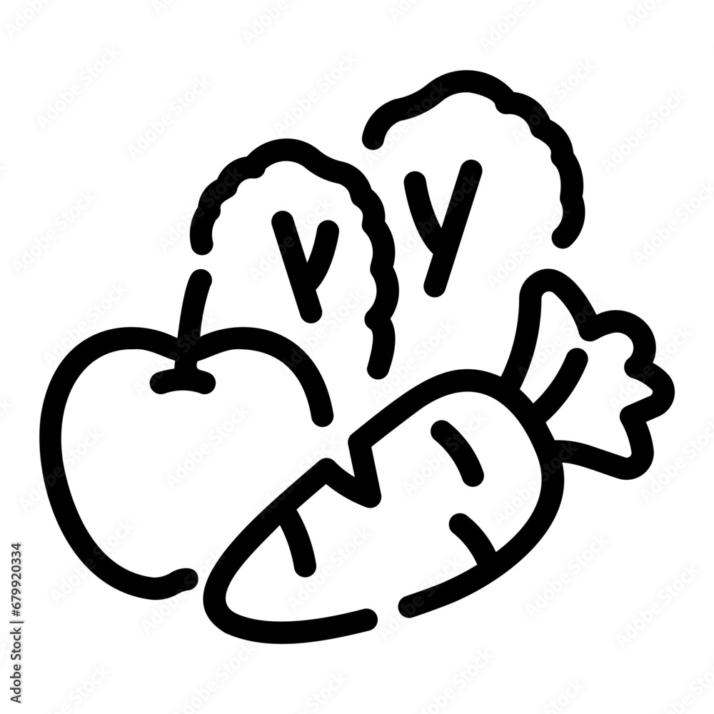 vegetables Line Icon vegetables Line Icon
