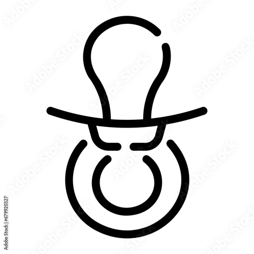 pacifier Line Icon
