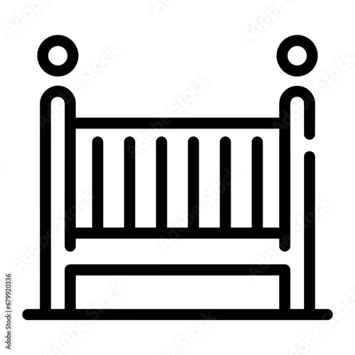 baby bed Line Icon