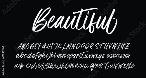 Font Script Cool Texture Brush Font Type lettering handwritten