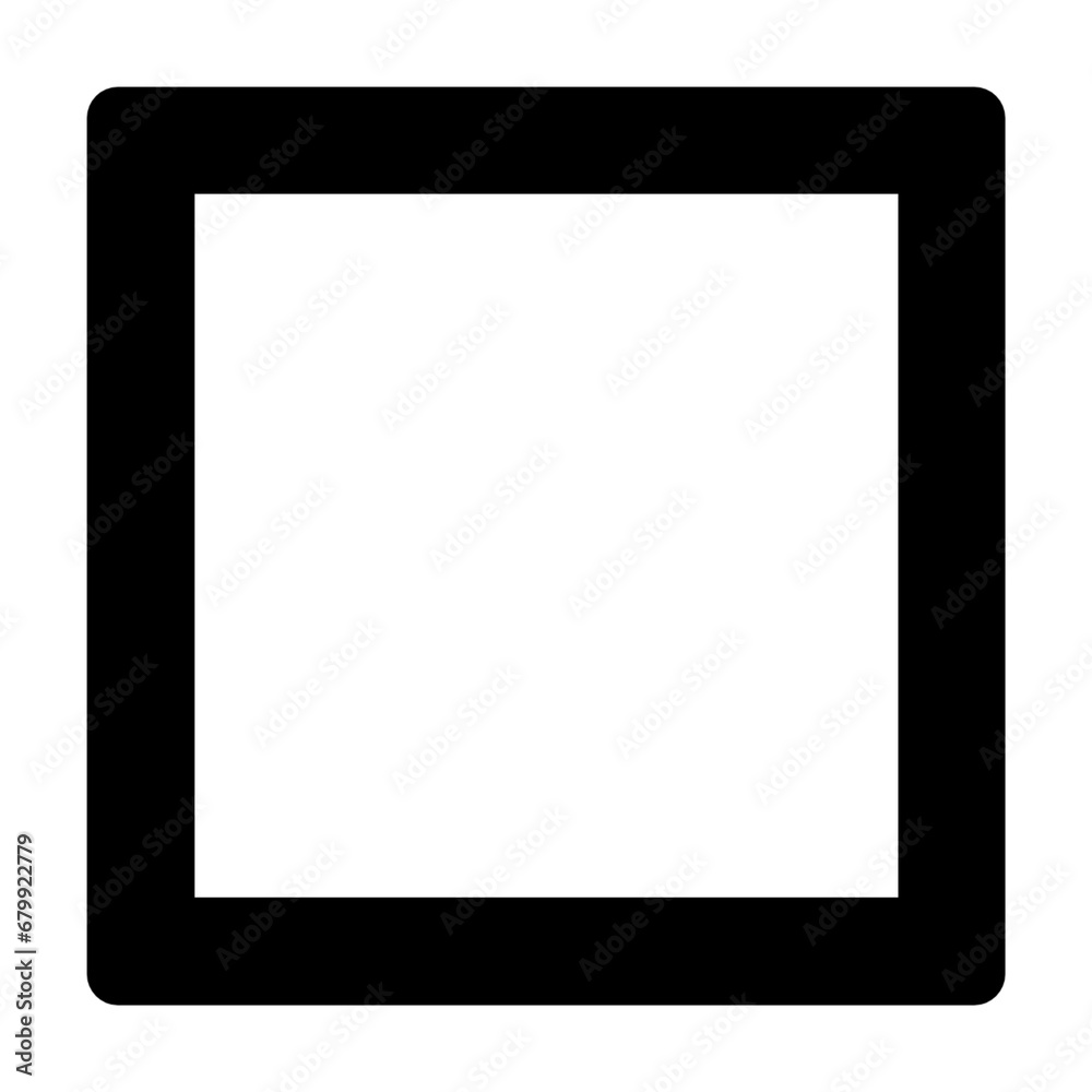 Square outlined shape Square outlined shape