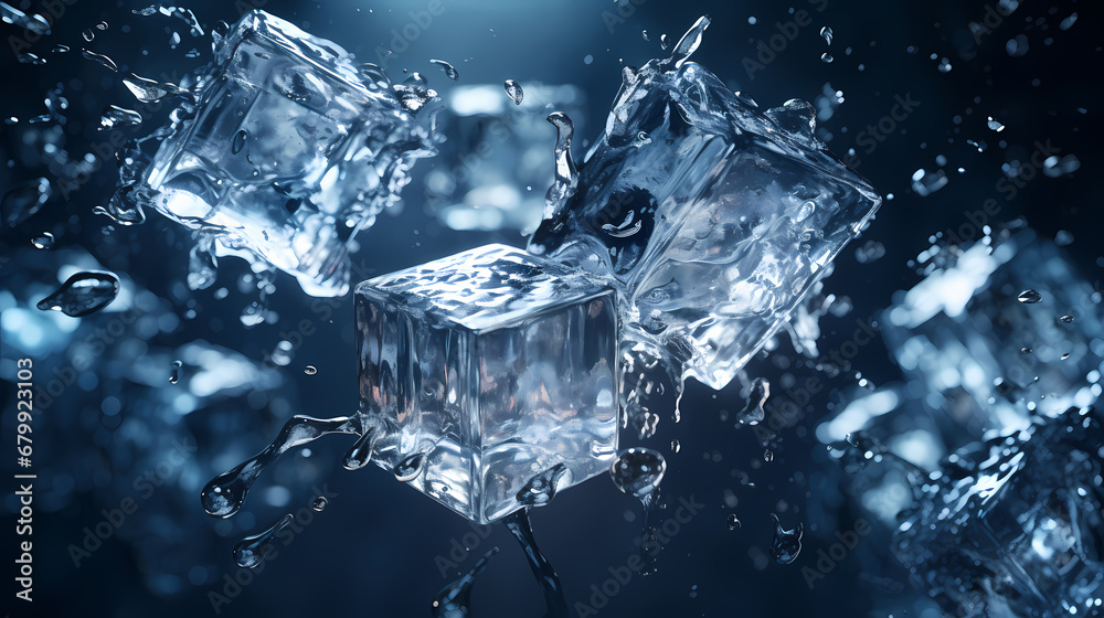 Ice, artificial ice, studio ice poster web page PPT background, digital technology commercial photography background Ice, artificial ice, studio ice poster web page PPT background, digital technology commercial photography background