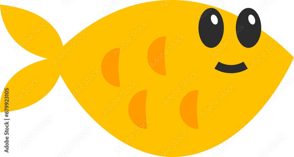 Fototapeta premium Cute Fish Illustration
