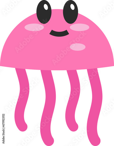 Cute Jellyfish Illustration