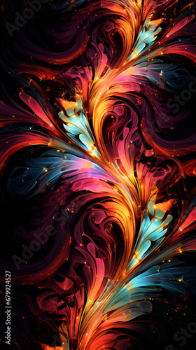 abstract fractal design | generative AI