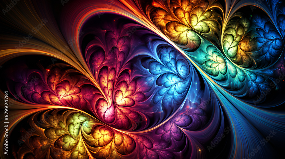 abstract fractal design | generative AI