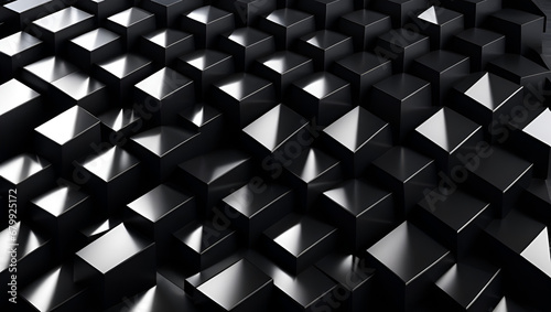 abstract metal background, A black wall with a pattern of triangles on it, a black and white photo of a wall generative ai You might also like