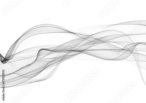 smoke abstract line Isolated on white background