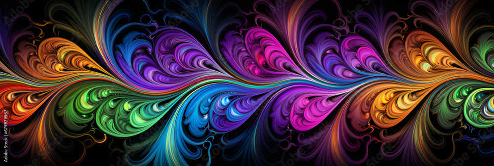 abstract fractal design | generative AI abstract fractal design | generative AI