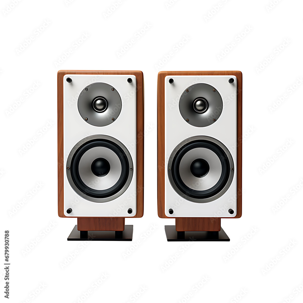 Audio speaker isolated on white background Audio speaker isolated on white background