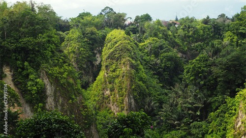 The beautiful natural scenery of Sianok Valley. Known as the "Ngarai Sianok" landscape at Bukittinggi, West Sumatera