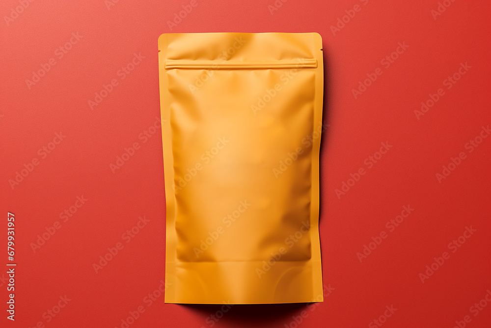 Blank snack food packaging mockup template