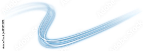 Fotografie wavy blue neon line effect