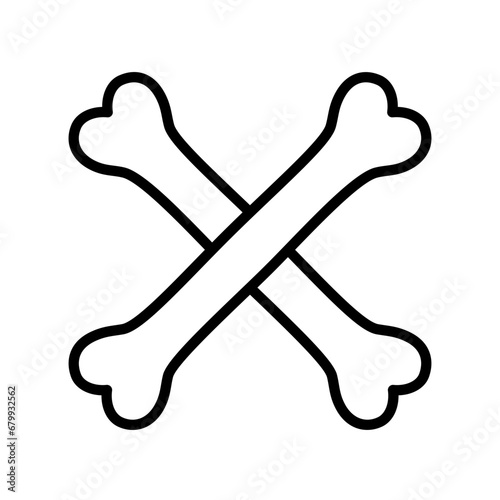 paw print icon with bone icon for graphic and web design