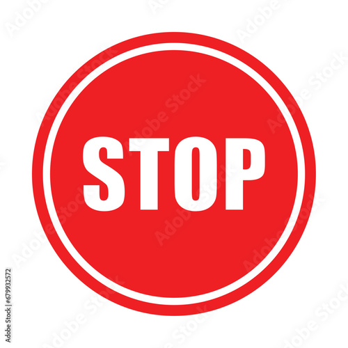 Wallpaper Mural stop sign vector logo template Torontodigital.ca
