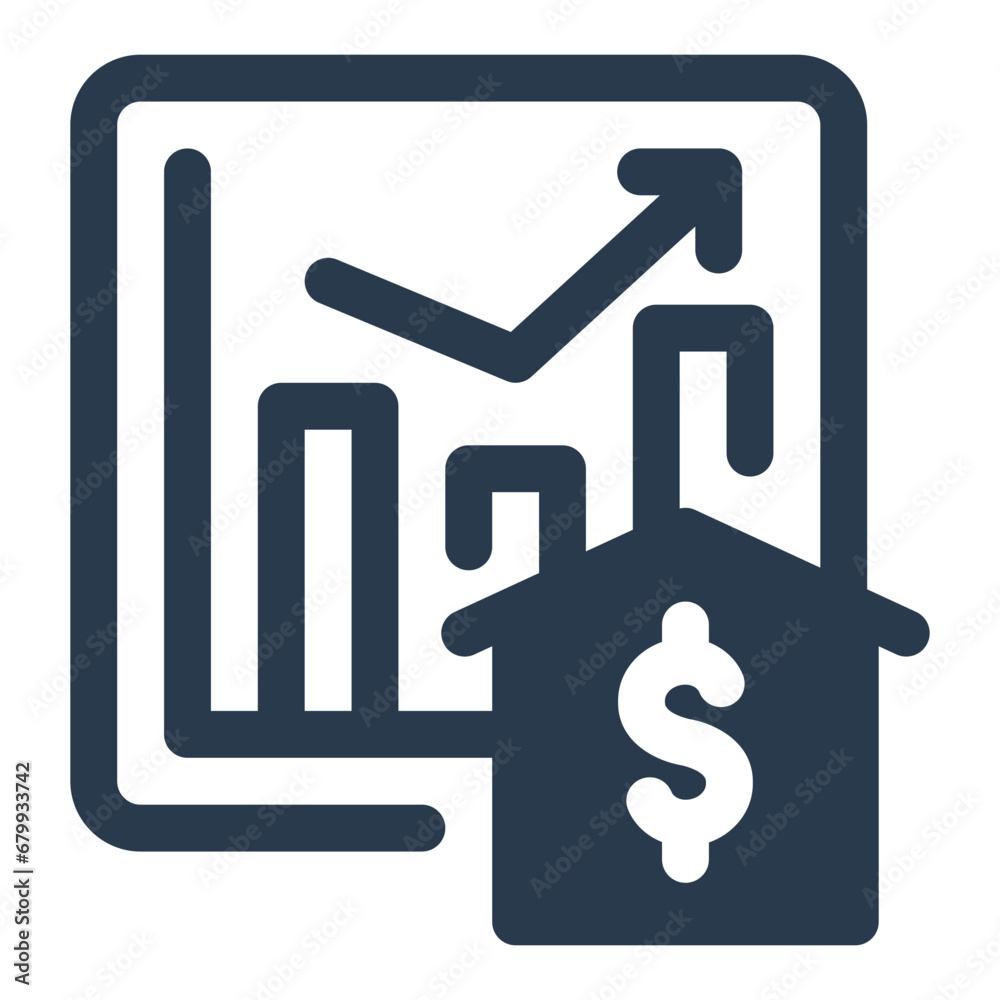 Dynamic Housing Market Trends Analysis Icon Dynamic Housing Market Trends Analysis Icon