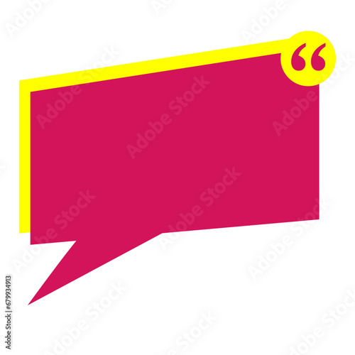 yellow speech bubble