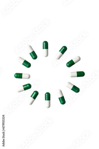 pills on transparent background. PNG format