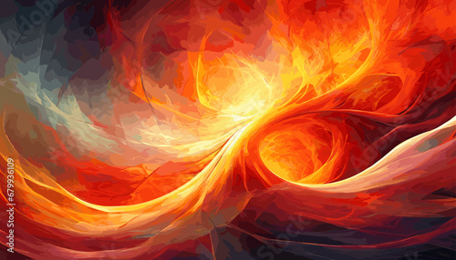 Dynamic energy in an abstract background with a gradient from fiery red to bold orange, creating a vibrant and lively visual experience.