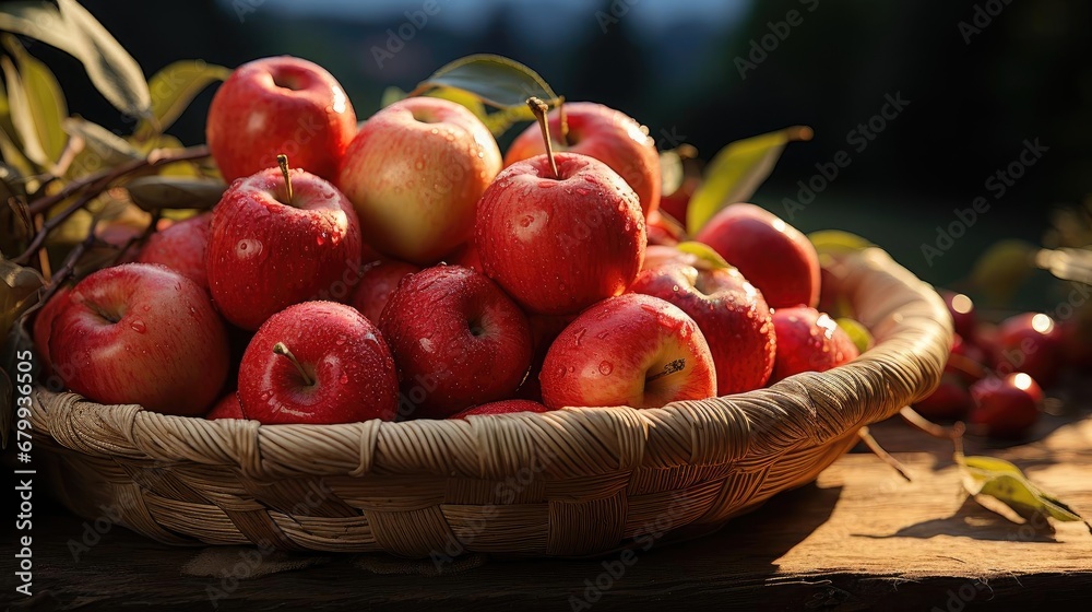 side view of beautiful fresh red apple side view of beautiful fresh red apple