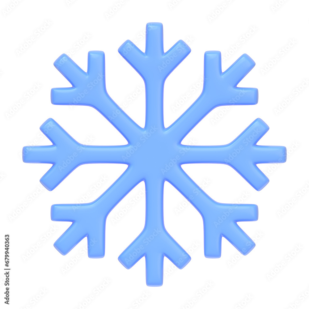 Icy Snowflake Icon isolated on white background. 3D icon, sign and symbol. Cartoon minimal style. Front view. 3D Render Illustration Icy Snowflake Icon isolated on white background. 3D icon, sign and symbol. Cartoon minimal style. Front view. 3D Render Illustration