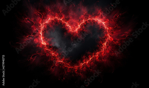 abstract heart shapes valentine background