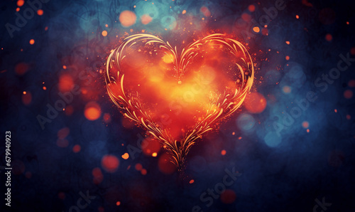 abstract heart shapes valentine background