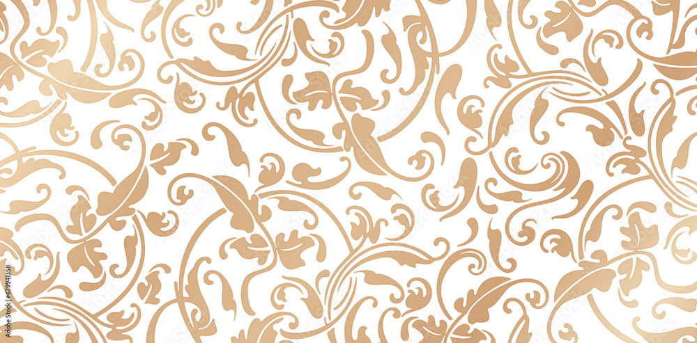 vector illustration floral ornamental Seamlessly pattern backgrounds for Fashionable modern wallpaper or textile, book covers, Digital interfaces, prints design templates material, wedding invitations