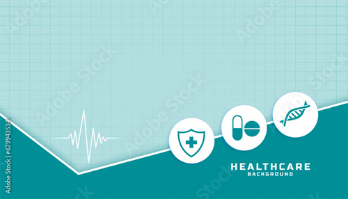 modern health care cardio banner for medical research