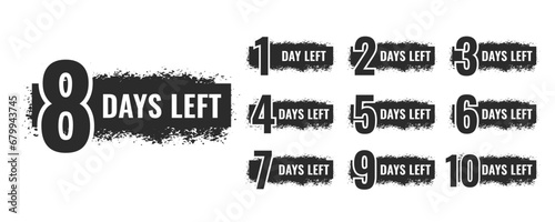 number of days left countdown template time is running out