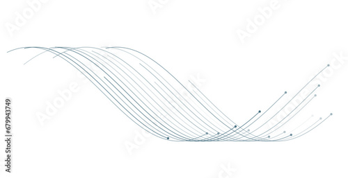 Wallpaper Mural abstract and futuristic digital lines wavy pattern backdrop design Torontodigital.ca