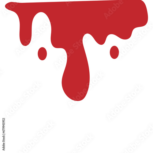 red paint splashes