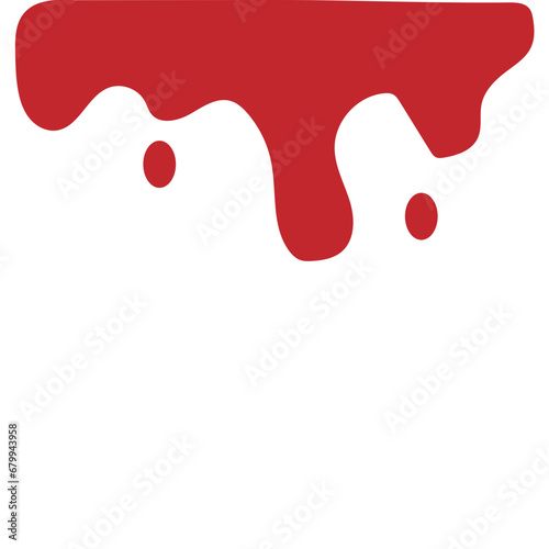 red paint splashes