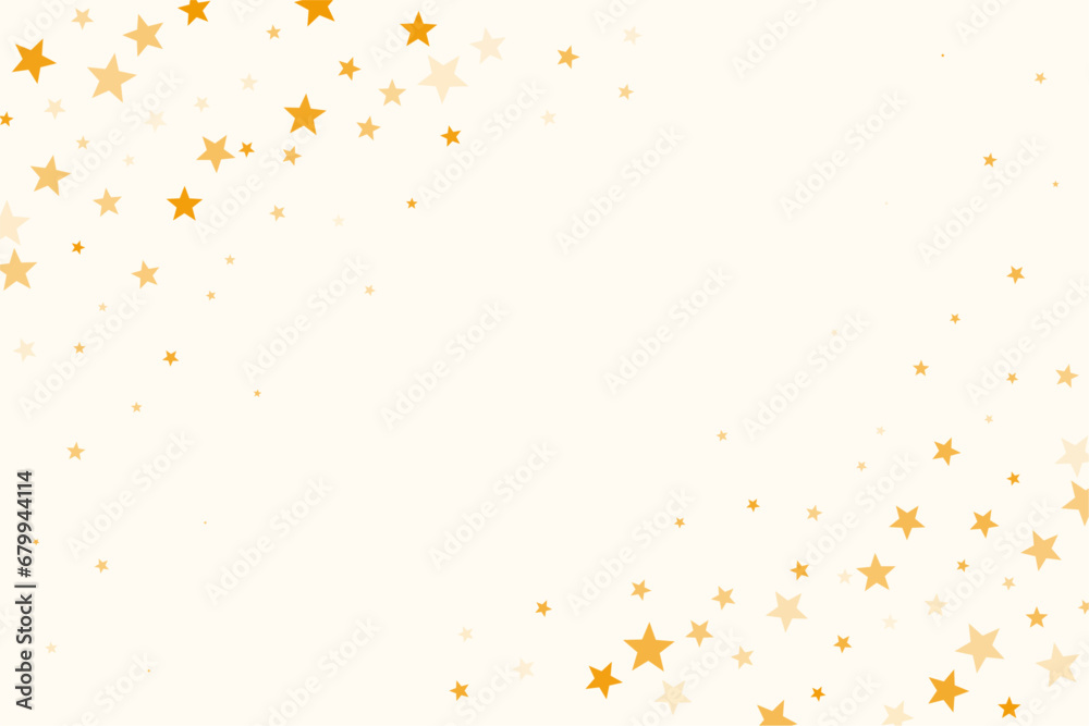 decorative small golden stars with empty space